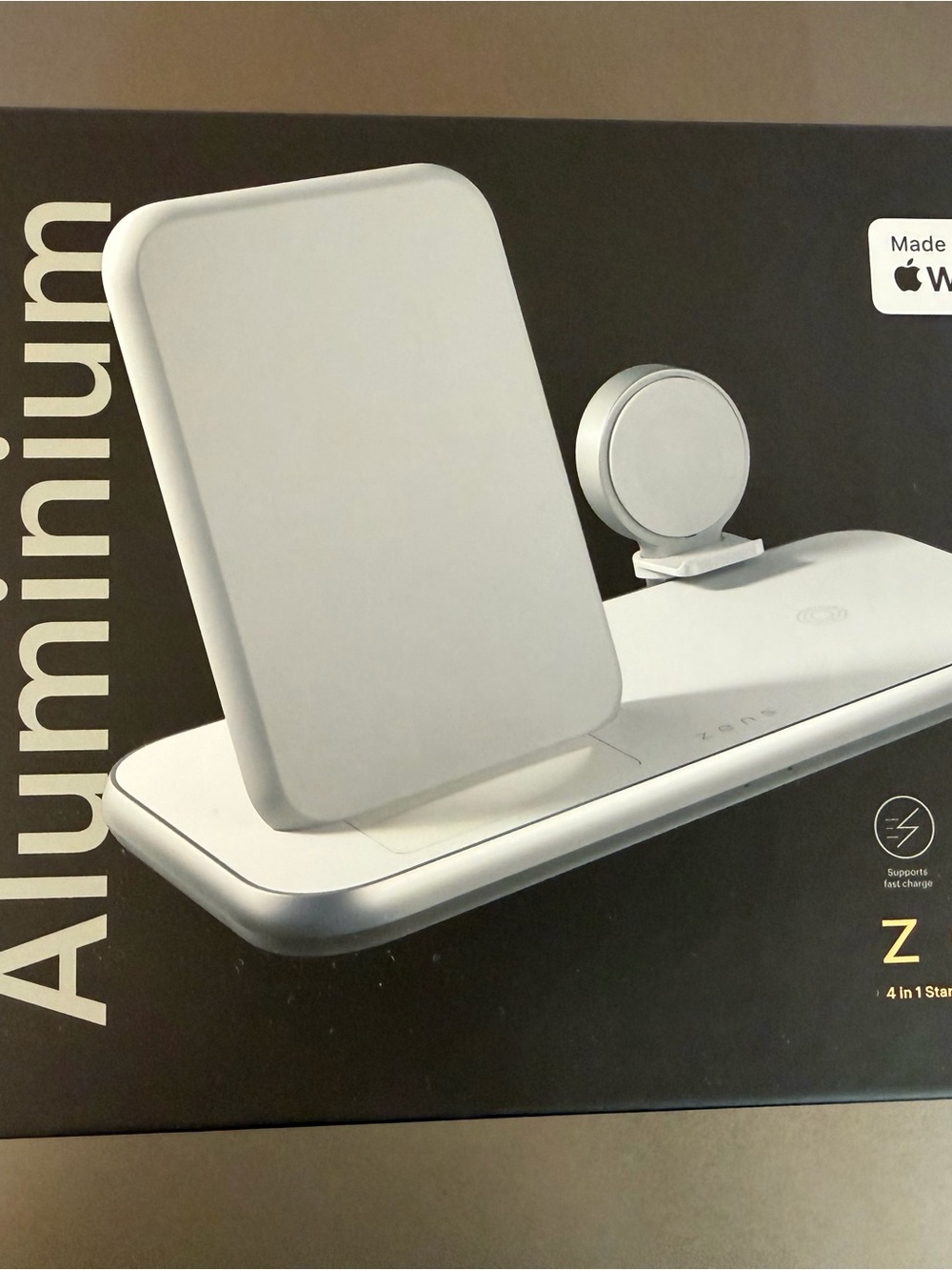 Aluminum 3-in-1 Wireless Charging Stand — White